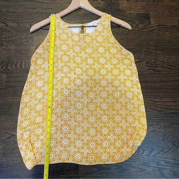 Women’s | LOFT Mixed Media Tile Print Sleeveless Blouse | Medium - Picture 7 of 7